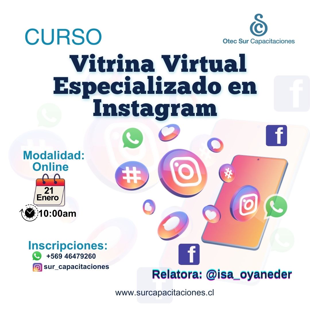 Curso Vitrina Virtual especialista en Instagram